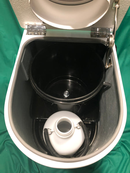 Deluxe Compost toilet 12v self stirring with bottle